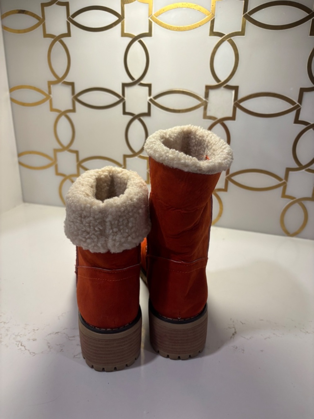 Boot Heels Women Winter Fur Warm Snow Boots Ladies Warm Wool Booties Sz 41/10 - Picture 12 of 12